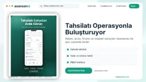 Asansorex.com Tahsilatı Operasyonla Buluşturuyor